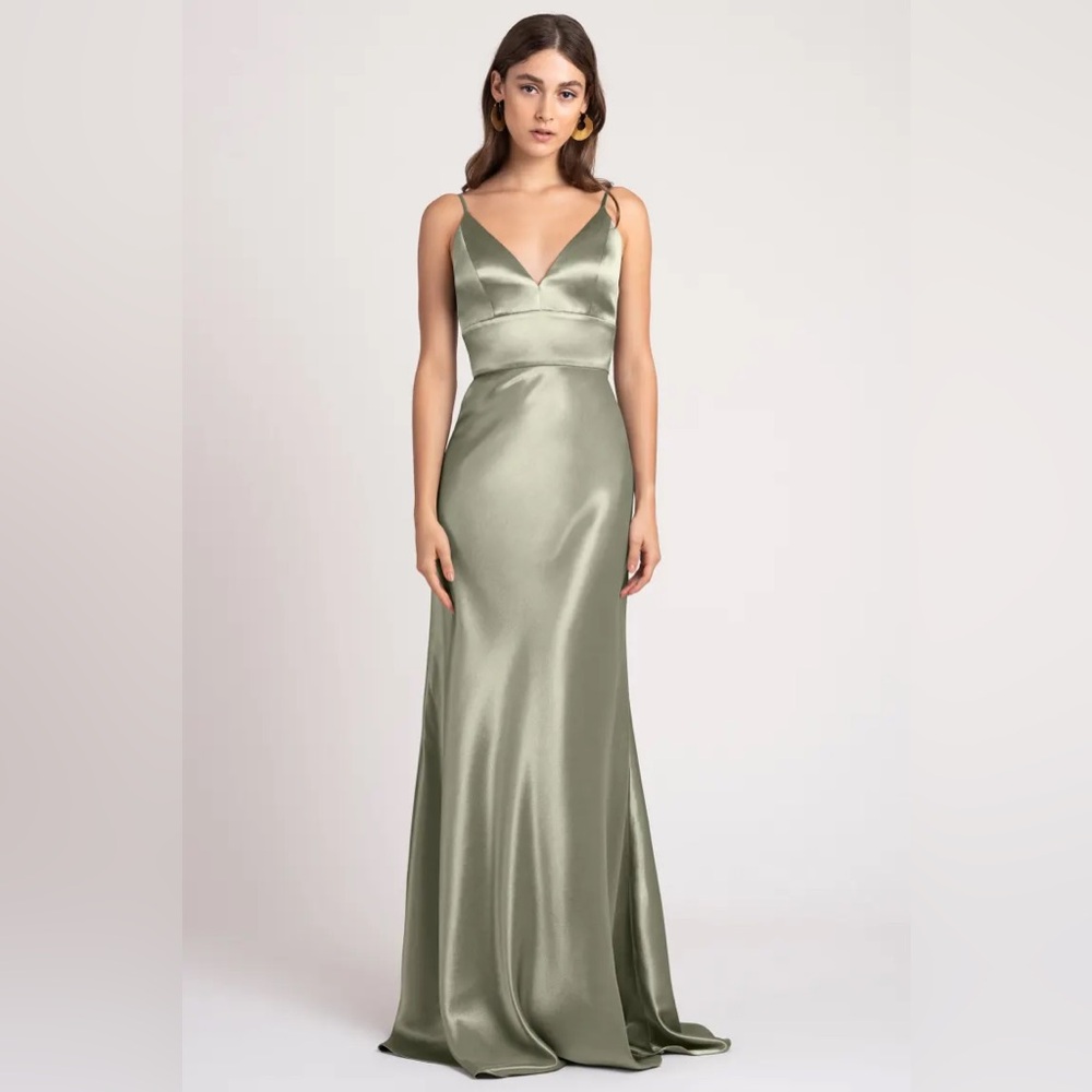 Jenny Yoo Collection Brenna Formal Dress | Color: Sage Green | Size: 6